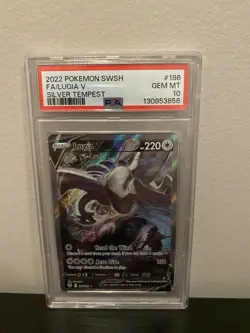 Pokemon 2022 Lugia V 186/195 Alt Art Silver Tempest GEM MINT PSA 10 - Image 1