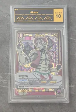 Union Arena TCG Demon Slayer Akaza SR 1 Star - PCG GEM MINT 10 - Image 1
