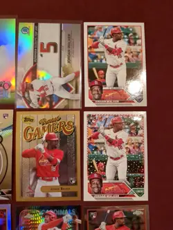 Jordan Walker 9 Card Lot - 2024 chrome prism refractor, finest, chrome - Image 3