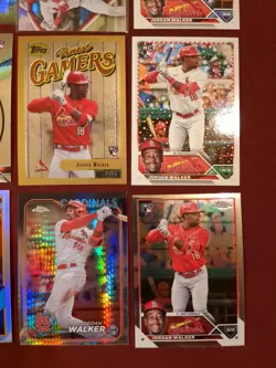 Jordan Walker 9 Card Lot - 2024 chrome prism refractor, finest, chrome - Image 4