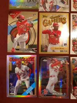 Jordan Walker 9 Card Lot - 2024 chrome prism refractor, finest, chrome - Image 5