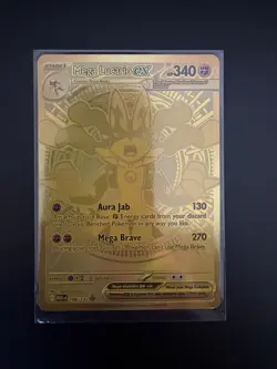 Pokemon TCG Mega Lucario EX Mega Evolution Holo Rare Card 188/132 ME01 - Image 1