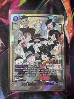 Son Goku : Childhood FB06-119 Secret Rare Manga Booster 02 Dragon Ball Card - Image 1