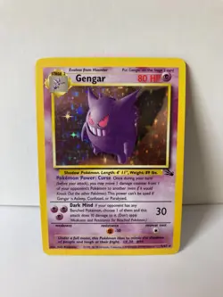 Gengar 5/62 Fossil Holo Rare Pokemon Card WOTC 1999 LP - Image 1
