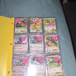 Nintendo Pokemon EX GX Foil Card Lot Rayquaza Charizard Groudon Yellow Binder - Image 2