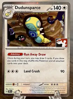 Dudunsparce 129/162 Cosmo Holo Pokemon Prize Pack Series 7 Promo Pack Fresh - NM - Image 1