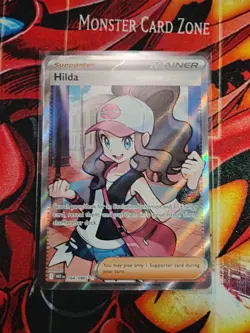 Hilda 164/086 Full Art Ultra Rare SV: White Flare Pokemon TCG Trainer Card - Image 2