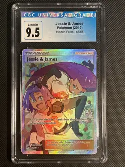 Pokemon Hidden Fates JESSE & JAMES Full Art 68/68 CGC 9.5 Old Label - Image 1
