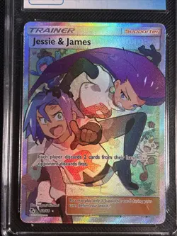 Pokemon Hidden Fates JESSE & JAMES Full Art 68/68 CGC 9.5 Old Label - Image 4