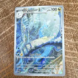 Pokemon Dragonair Illustration Rare Holo 181/165 Scarlet & Violet 151 100 HP - Image 2