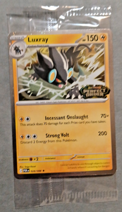 Pokemon TCG, Luxray 028/088 Perfect Order Best Buy Stamped Promo Sealed NM Mint - Image 1