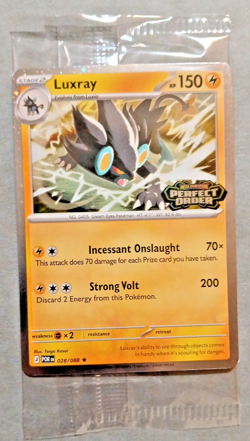 Pokemon TCG, Luxray 028/088 Perfect Order Best Buy Stamped Promo Sealed NM Mint - Image 2