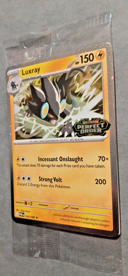 Pokemon TCG, Luxray 028/088 Perfect Order Best Buy Stamped Promo Sealed NM Mint - Image 3