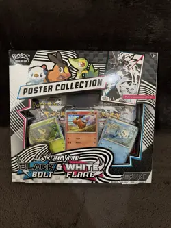 Pokemon TCG Unova Poster Collection - Black Bolt & White Flare - Factory Sealed - Image 1