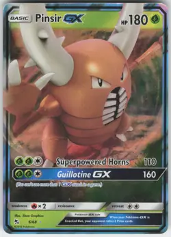 Pinsir GX 6/68 Holo GX Rare Hidden Fates Pokemon Near Mint - Image 1