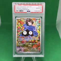 2026 POKEMON ASC EN-ASCENDED HEROES ILLUSTRATION RARE ERIKA'S TANGELA PSA 10 - Image 1