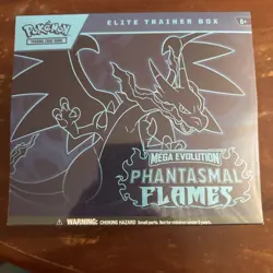 Pokemon TCG Mega Evolution Phantasmal Flames Elite Trainer Box - Image 1