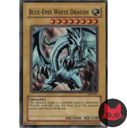 Yugioh Blue-Eyes White Dragon SKE-001 Super Rare LP - Image 1