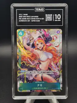 2025 One Piece Japanese OP14 Nami Alternate Art TAG 10 - Image 1