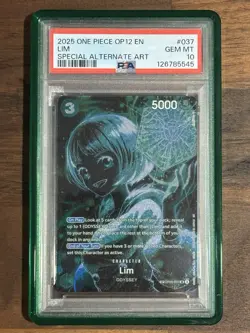 2025 One Piece OP09-037 Lim Special Alt Art PSA 10 Alternate SP Rare OP12 Legacy - Image 1