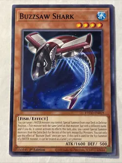 Yu-Gi-Oh! Buzzsaw Shark Common Card ETCO-EN019 1st Edition NM - Image 1