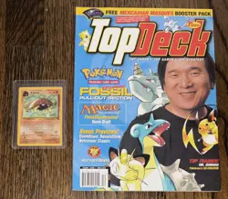 KABUTO Gold W Stamp Pokemon Card - WOTC Promo - Fossil 50/62 - W Magazine! - Image 1