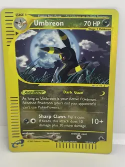 Umbreon 32/144 Reverse Holo Skyridge 2003 Pokemon Card Rare e-Reader WOTC LP - Image 4