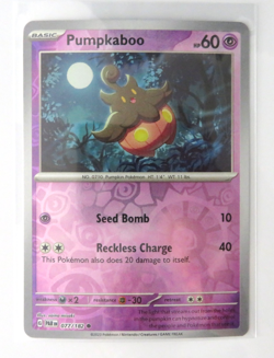 Pokemon Card Pumpkaboo 077/182 Reverse Holo Common Lightly Played - Image 1