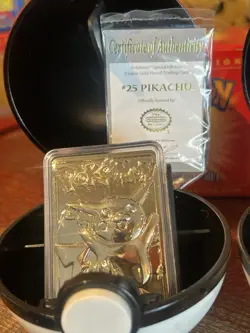 1999 Pokemon Burger King Promotion 23k Gold Plated Cards Full Set of 6 - Image 2