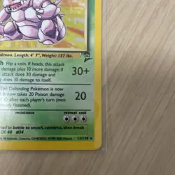 Nidoking 11/130 Base Set 2 Holo Pokemon Card WOTC Vintage Excellent TCG - Image 4