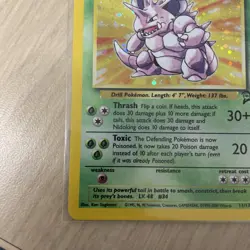 Nidoking 11/130 Base Set 2 Holo Pokemon Card WOTC Vintage Excellent TCG - Image 5