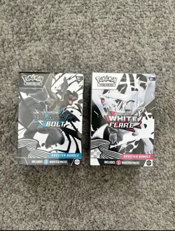 Pokemon TCG Black Bolt and White Flare Booster Bundle Pair Factory Sealed - Image 1