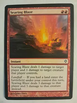 Searing Blaze - Worldwake (90/145) - Magic MTG LP BULK DISCOUNT - Image 1