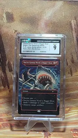 MTG You’re Gonna Need A Bigger Boat #2179 🌈Foil SLD Jaws Amity Island CGC 9 - Image 1