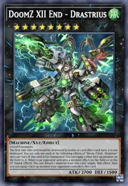 DoomZ XII End - Drastrius DOOD-EN045 Secret Rare 1st Edition YuGiOh TCG Card - Image 1