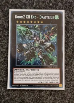 DOOD-EN045 DoomZ XII End - Drastrius Secret Rare 1st Edition YuGiOh - Image 1