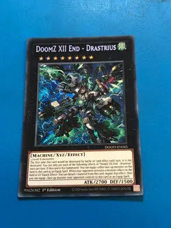 YUGIOH Secret Rare Doomz XII End - Drastrius DOOD-EN045 1st Edition - Image 1