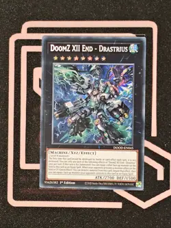 DOOD-EN045 DoomZ XII End - Drastrius Secret Rare 1st Edition YuGiOh - Image 1