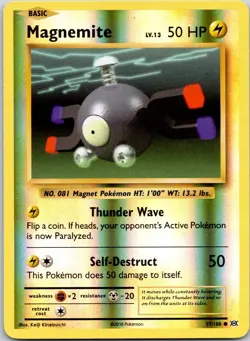 Magnemite 37/108 Evolutions Pokemon Reverse Holo Near Mint - Image 1