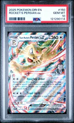 2025 POKEMON DRI EN ROCKET'D PERSIAN ex #150 GEM MT PSA 10 - Image 1