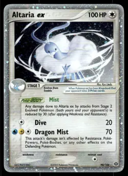 *THU NIGHT* Altaria ex 90/106 Emerald Holo EX Rare - Image 1