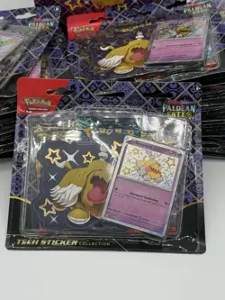 Pokemon Paldean Fates Tech Sticker Collection Full Display Case - 36 Total Packs - Image 3