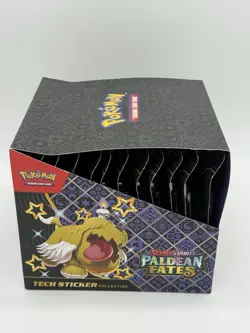 Pokemon Paldean Fates Tech Sticker Collection Full Display Case - 36 Total Packs - Image 5