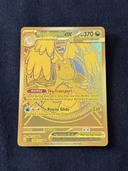 Mega Dragonite ex 295/217 Gold Hyper Rare Ascended Heroes Pokemon TCG **DENTED** - Image 1