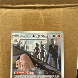 Team Rocket's Dugtrio 239/217 IR Ascended Heroes Pokemon Near mint ships fast - Image 2