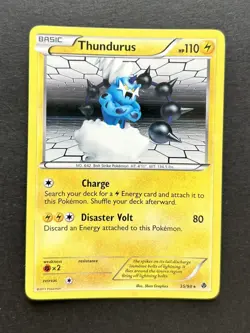Pokemon TCG Thundurus Emerging Powers 35/98 Holo Rare MP - Image 1