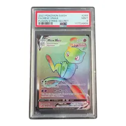 Pokemon: Mew VMAX Secret Rare Fusion Strike #268 (PSA Grade 9) - Image 1