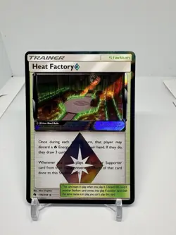 Heat Factory ◇ 178/214 Rare Prism Star Lost Thunder Pokemon NM - Image 1