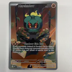 Pokemon Marshadow 146/132 Me01: Mega Evolution Rare Holo Basic 90HP 2025 - Image 1