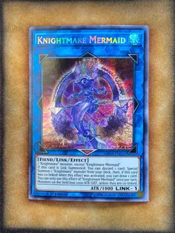 Yugioh Knightmare Mermaid MP19-EN025 Secret Rare 1st Ed NM - Image 1